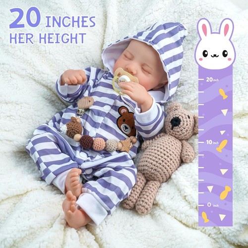 Realistic reborn baby doll - 20",